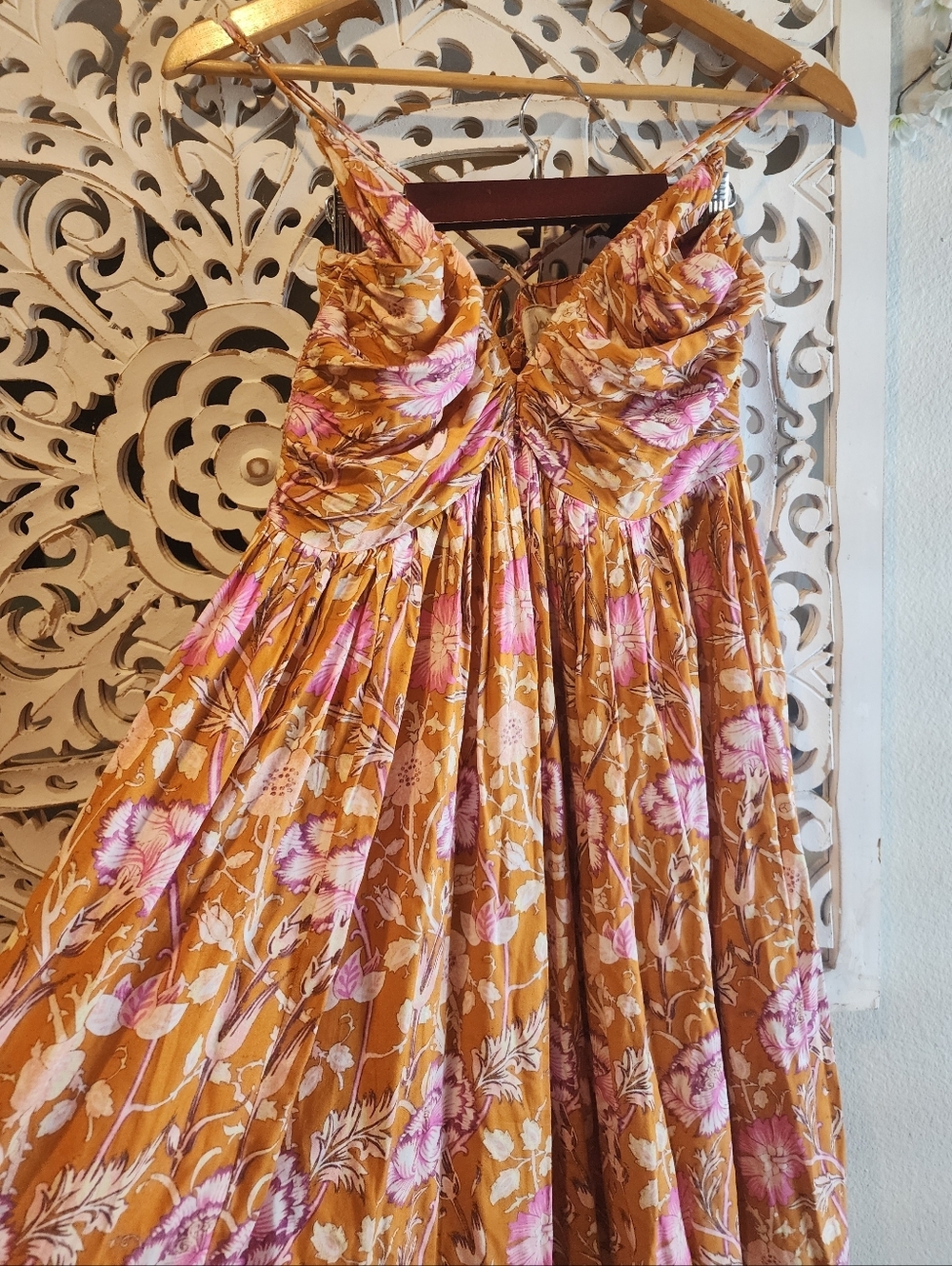 REVOLVE JEN'S PIRATE BOOTY FLORAL STRAPS MAXI DRESS SIZE LARGE - Picture 11 of 15
